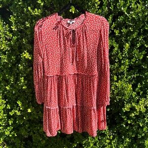 ⭐️SALE Rails “Everly Carmine Daisies” 3 tiered loose dress  and lined waist down